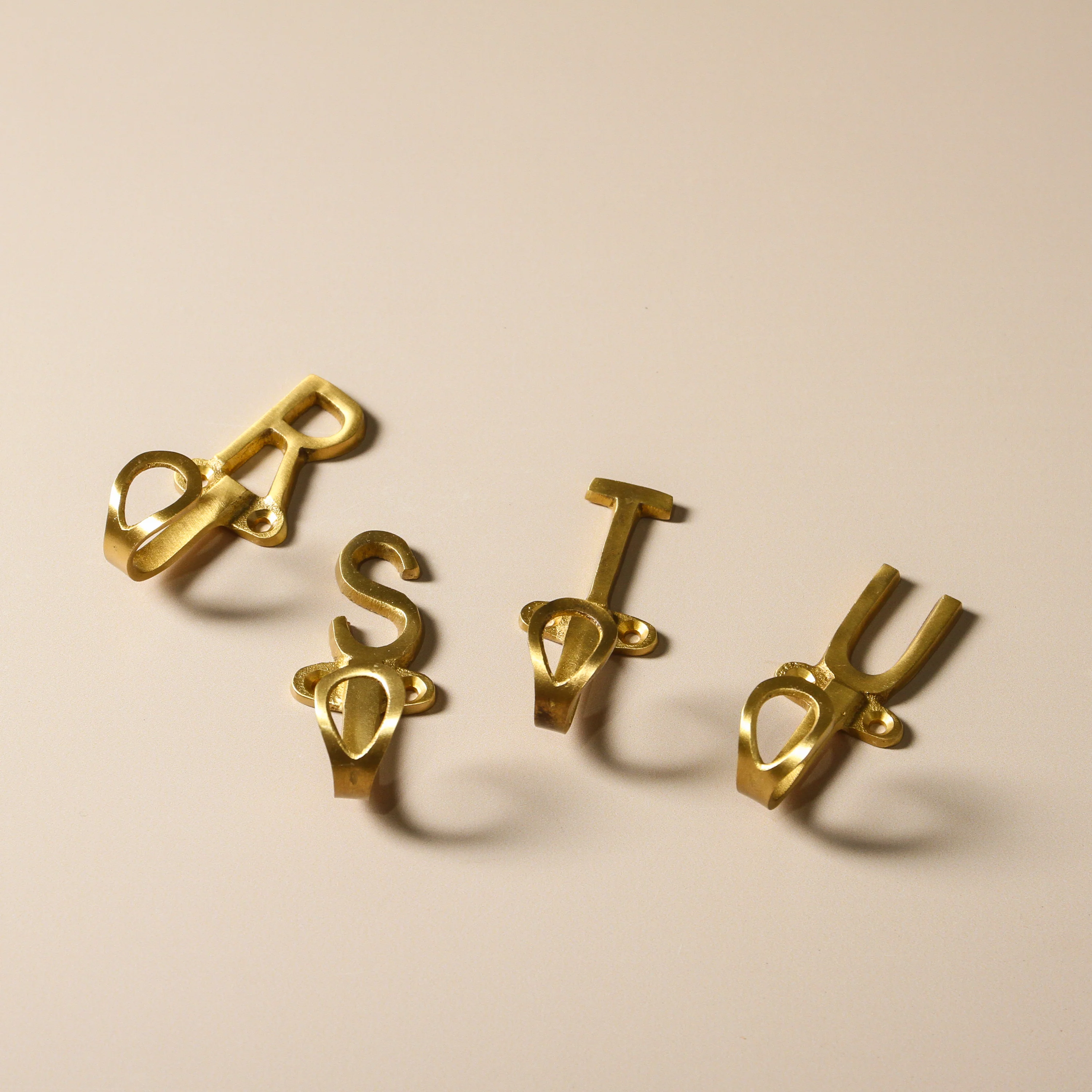 Alphabet Brass Wall Hook - Image 36