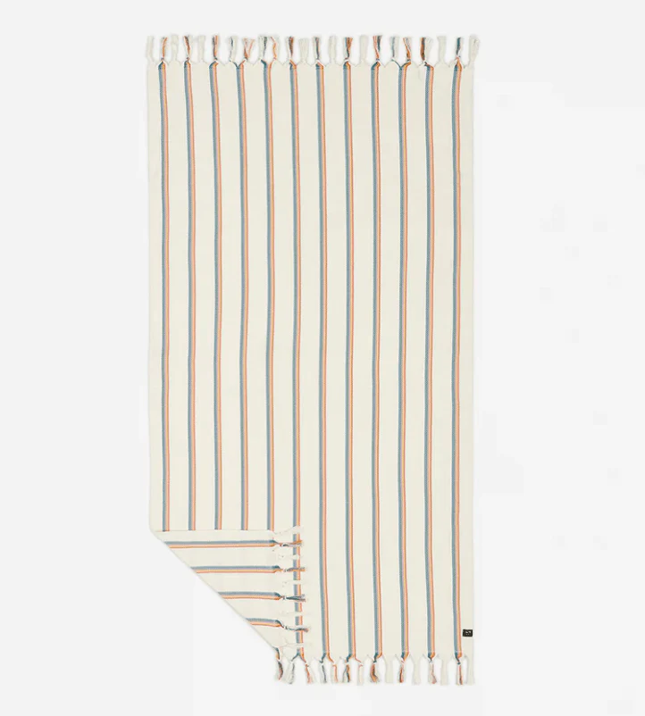 BAJA STRIPE TURKISH TOWEL - White - Image 4