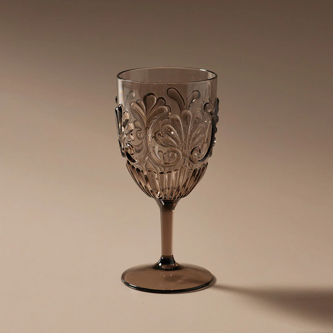 Flemington Acrylic Wine Glass Smoke - Image 3