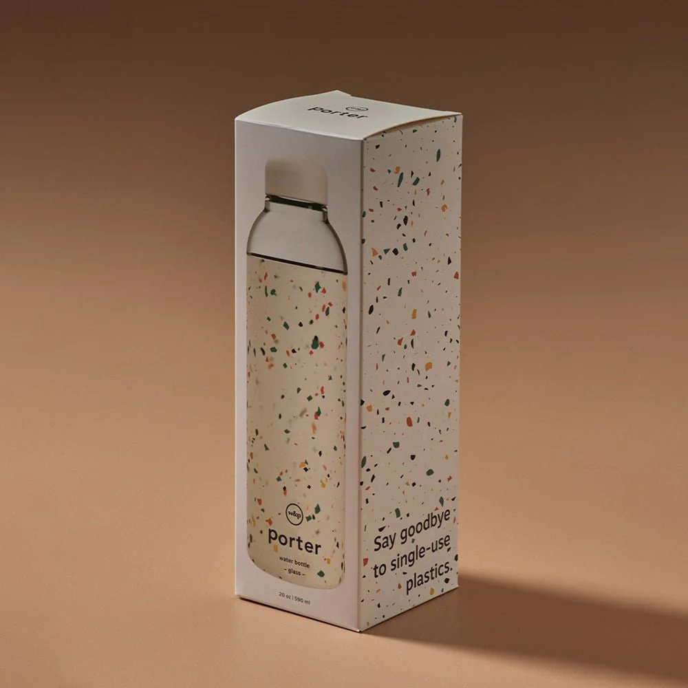 Glass Water Bottle Terrazzo - Image 2