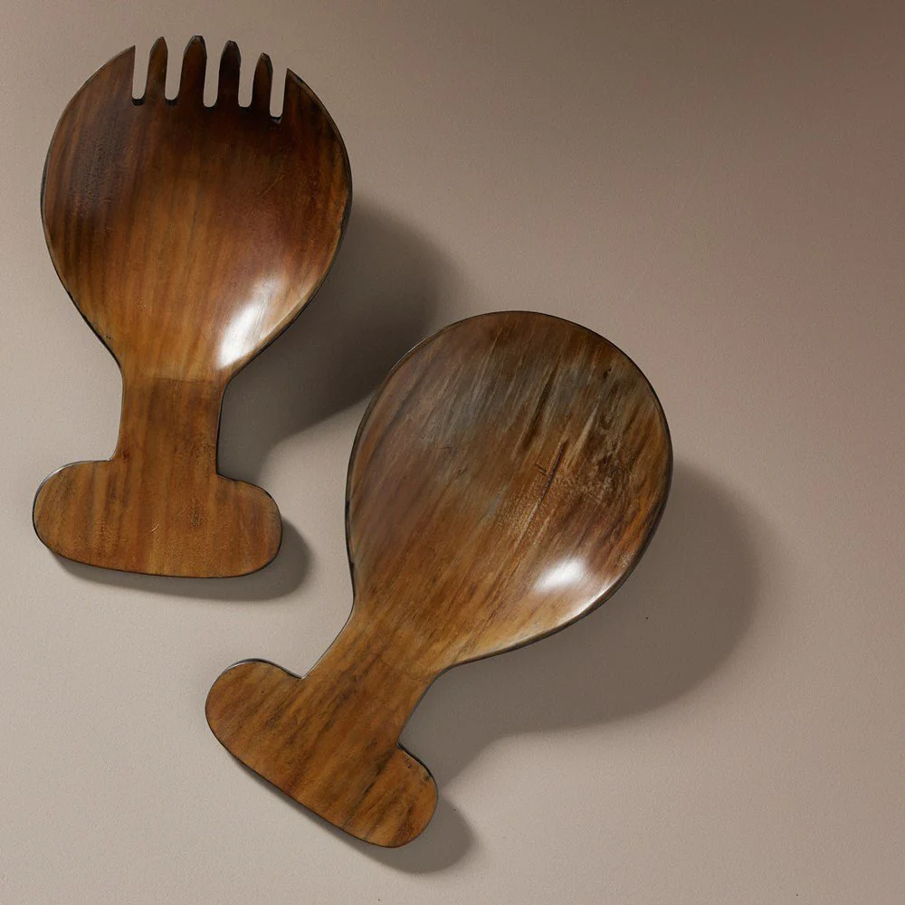 Horn Salad Servers - Image 3