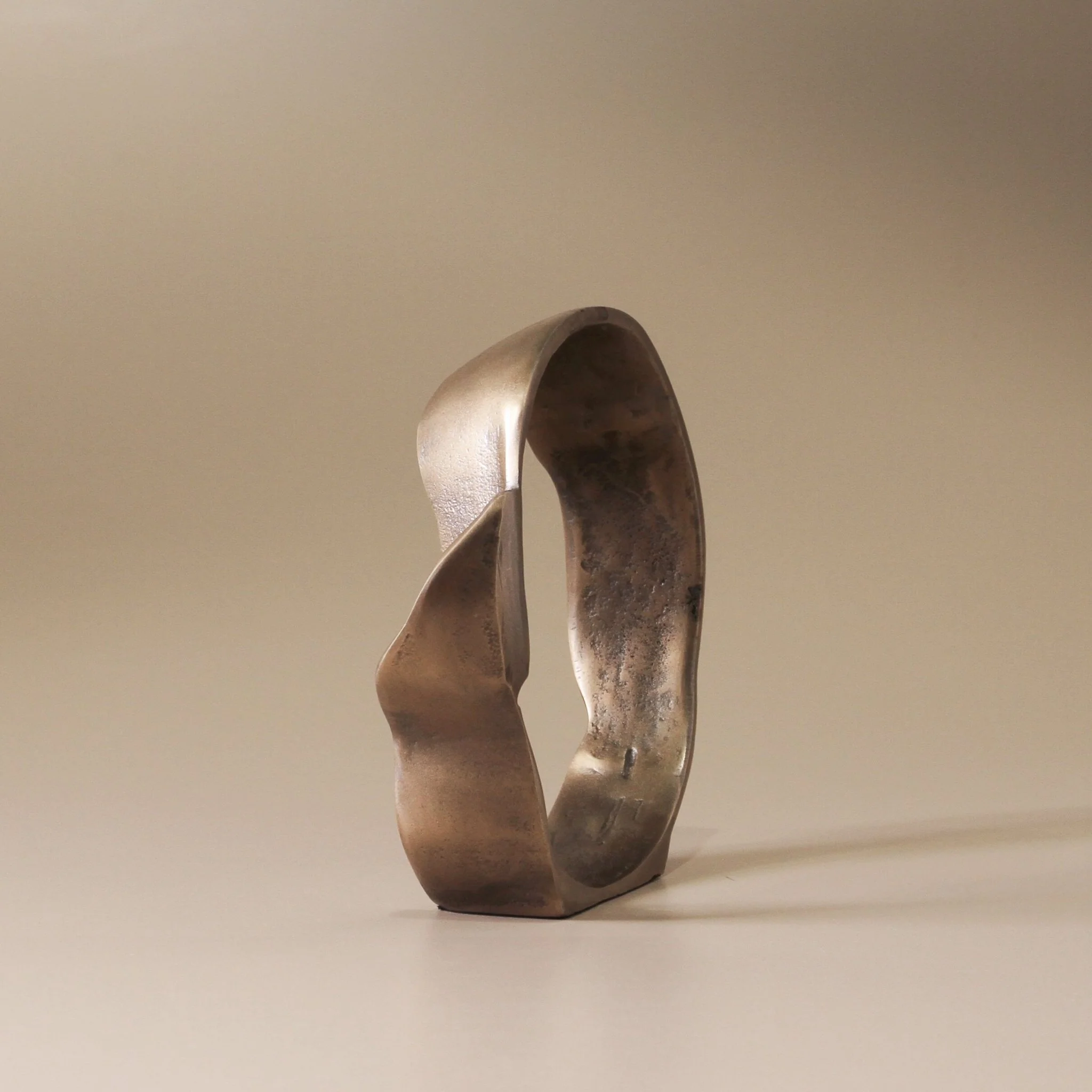 Lunar Sculpture Antique Brass - Image 3
