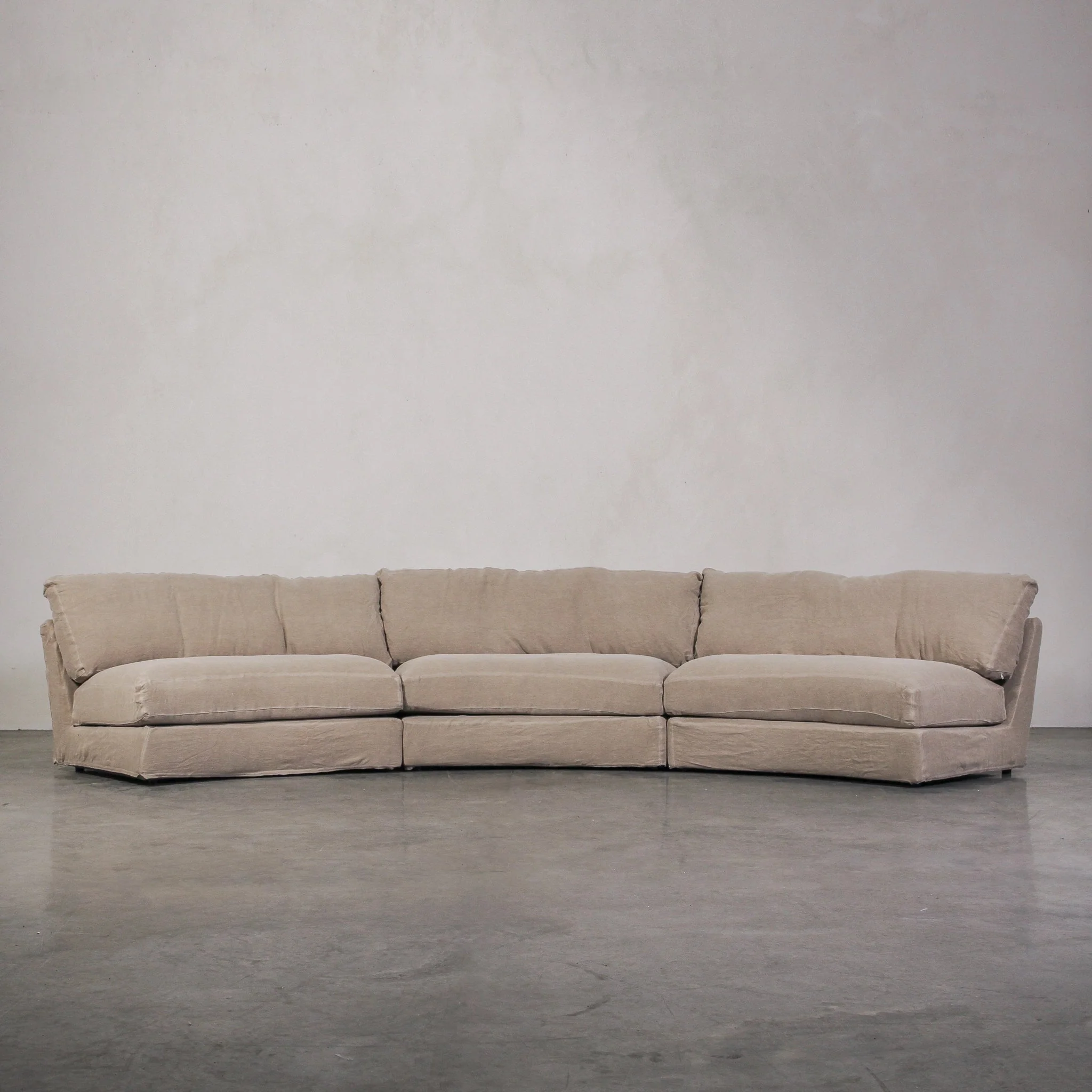 Obscura 6 Seater Sofa - Linen