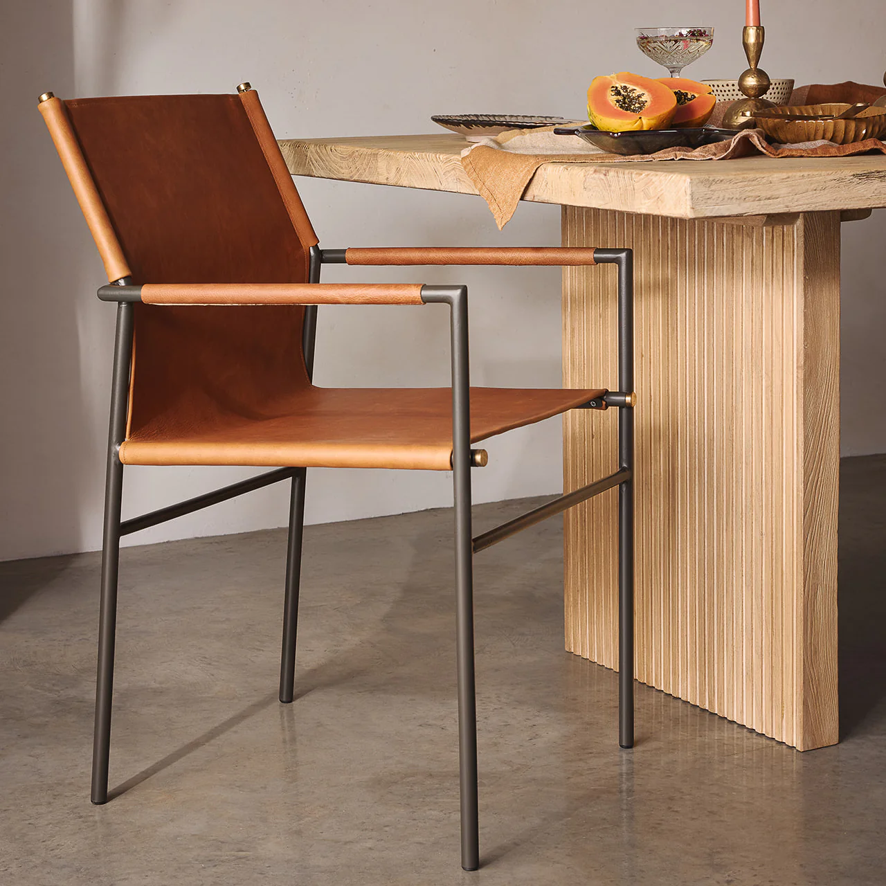 Oliver Dining Chair Tan - Image 17