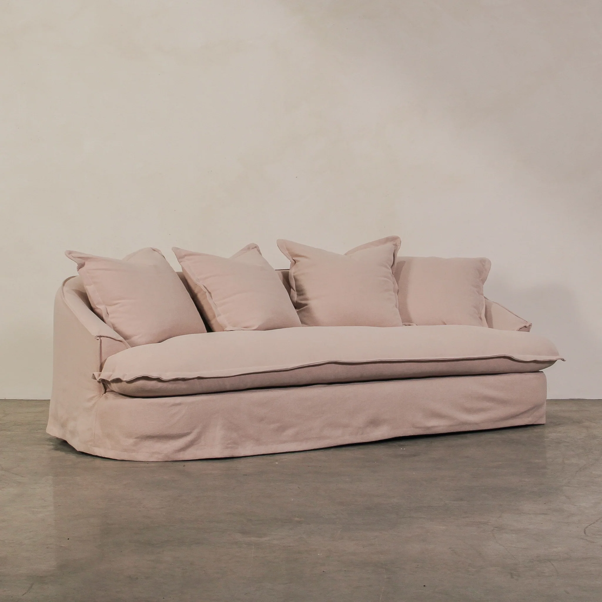 Solace 3 Seater Sofa - Dusty Pink - Image 10