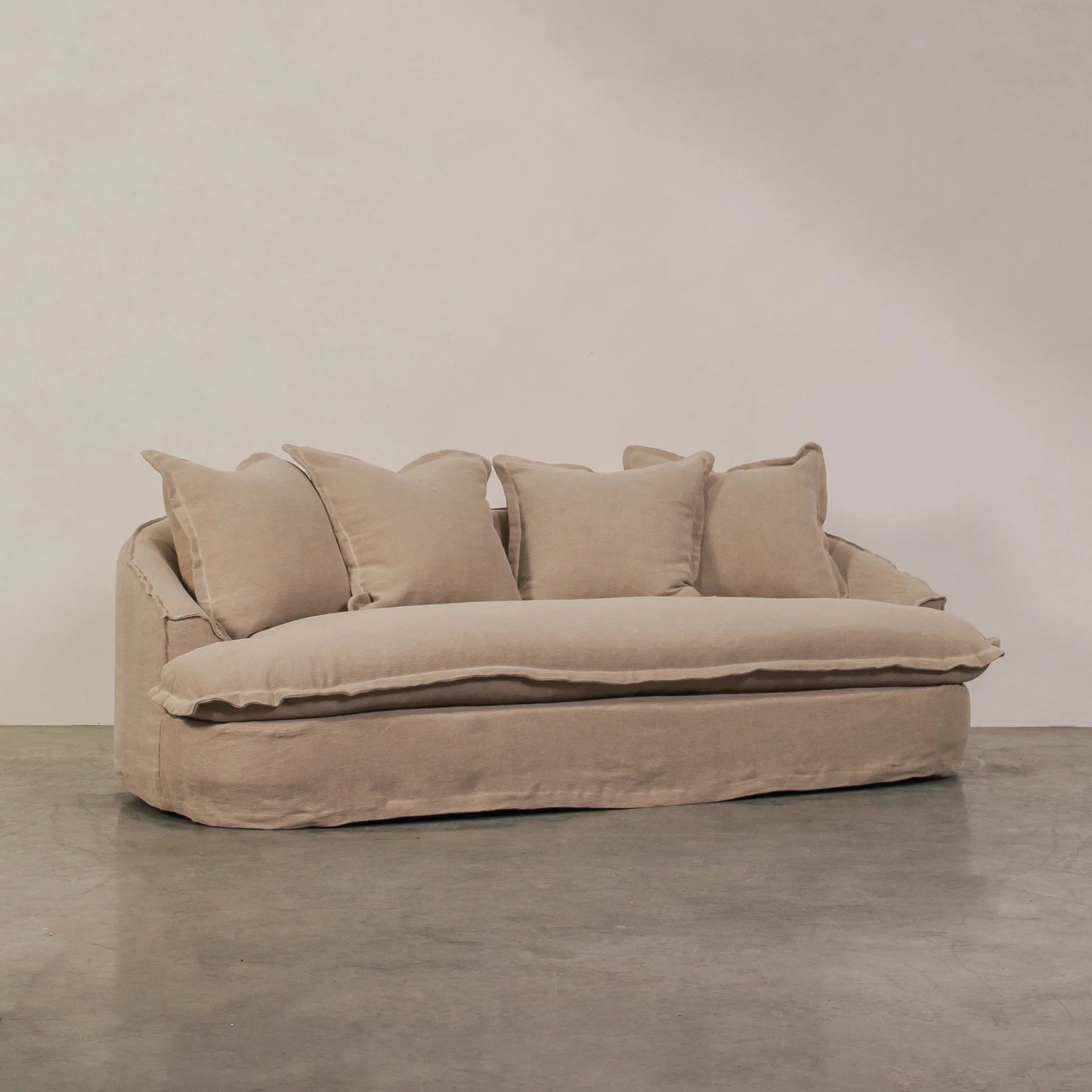 Solace 3 Seater Sofa - Linen - Image 2