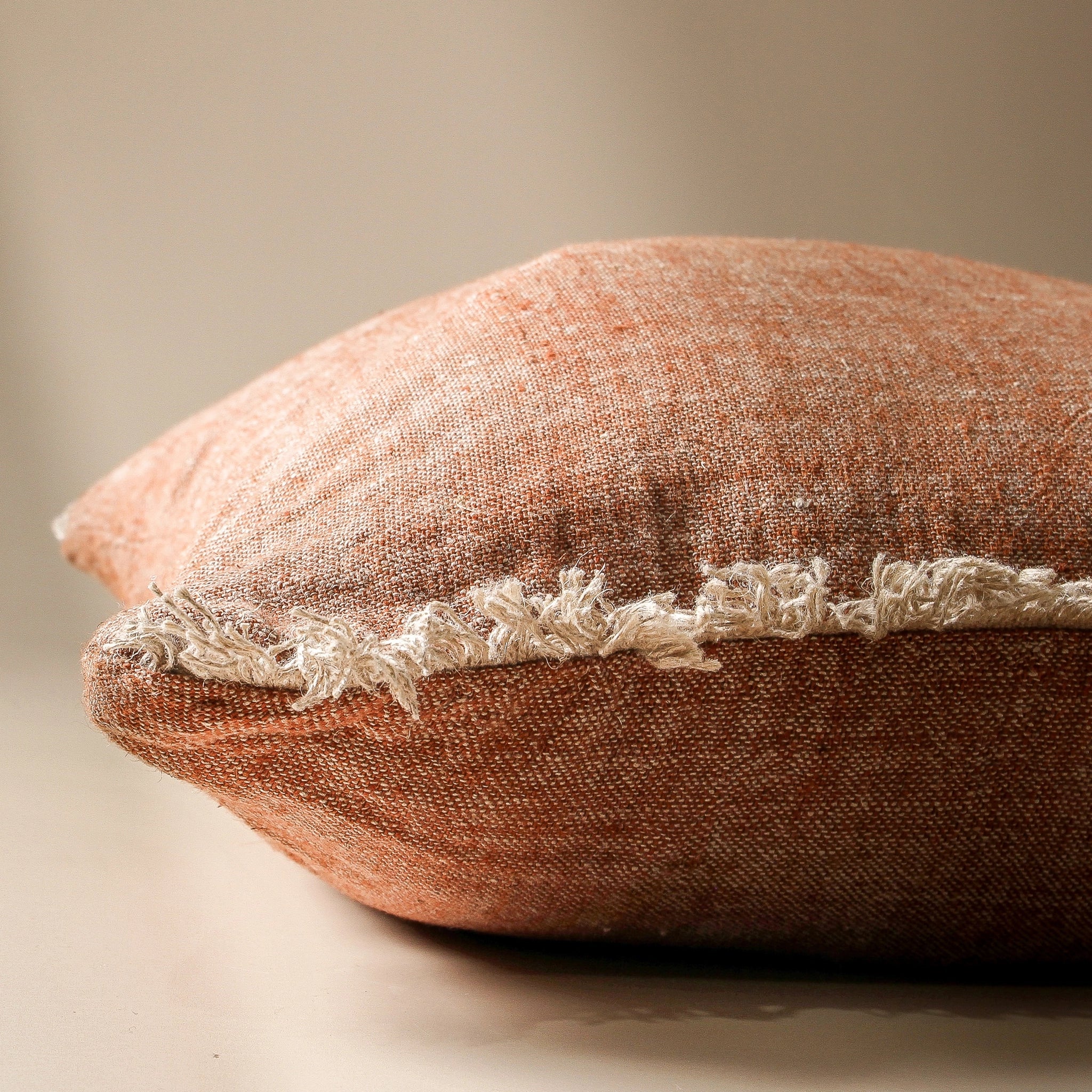 Tabako Linen Cushion - Tobacco 60x60cm - Image 2