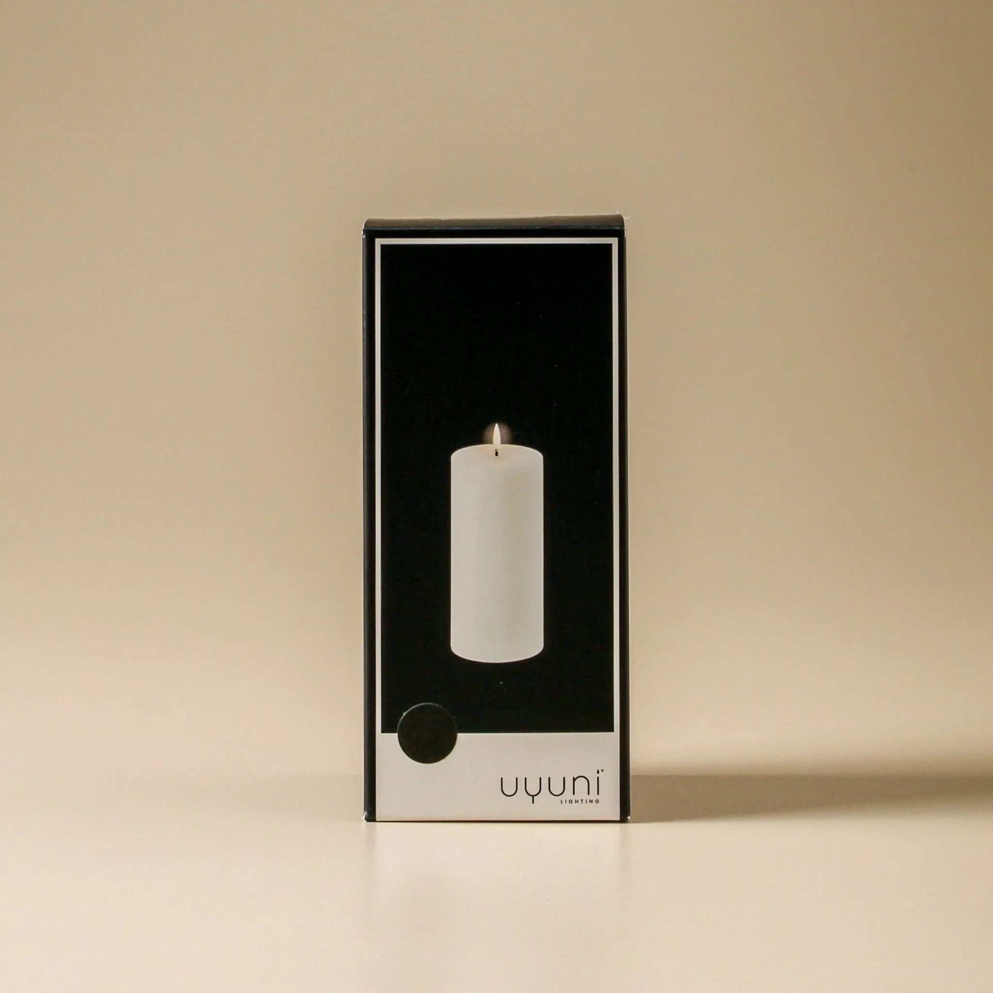 Textured Flameless Candle Black - 3.1" x 6" - Image 12