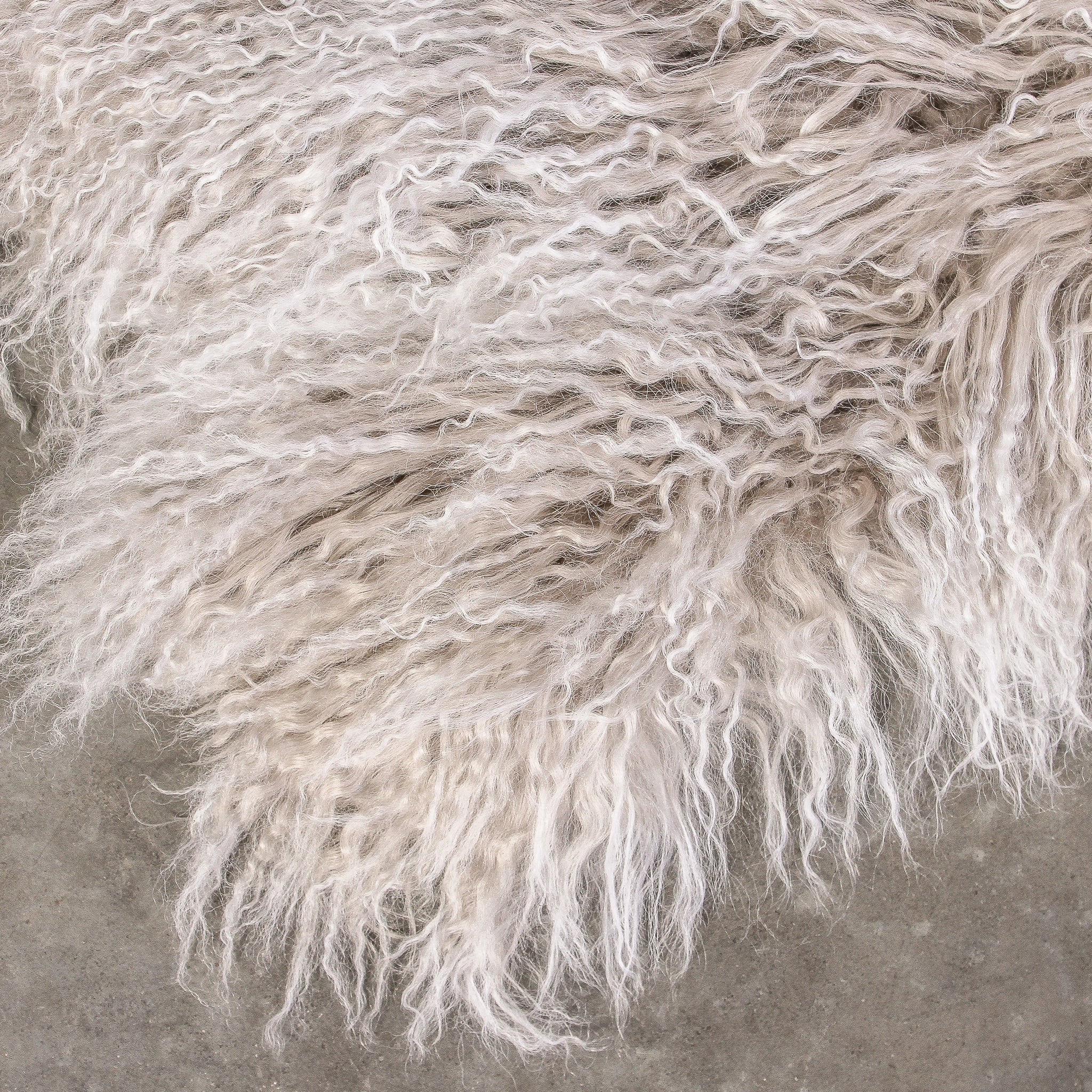 Tibetan Fur Hide Grey Snowflake - Image 3