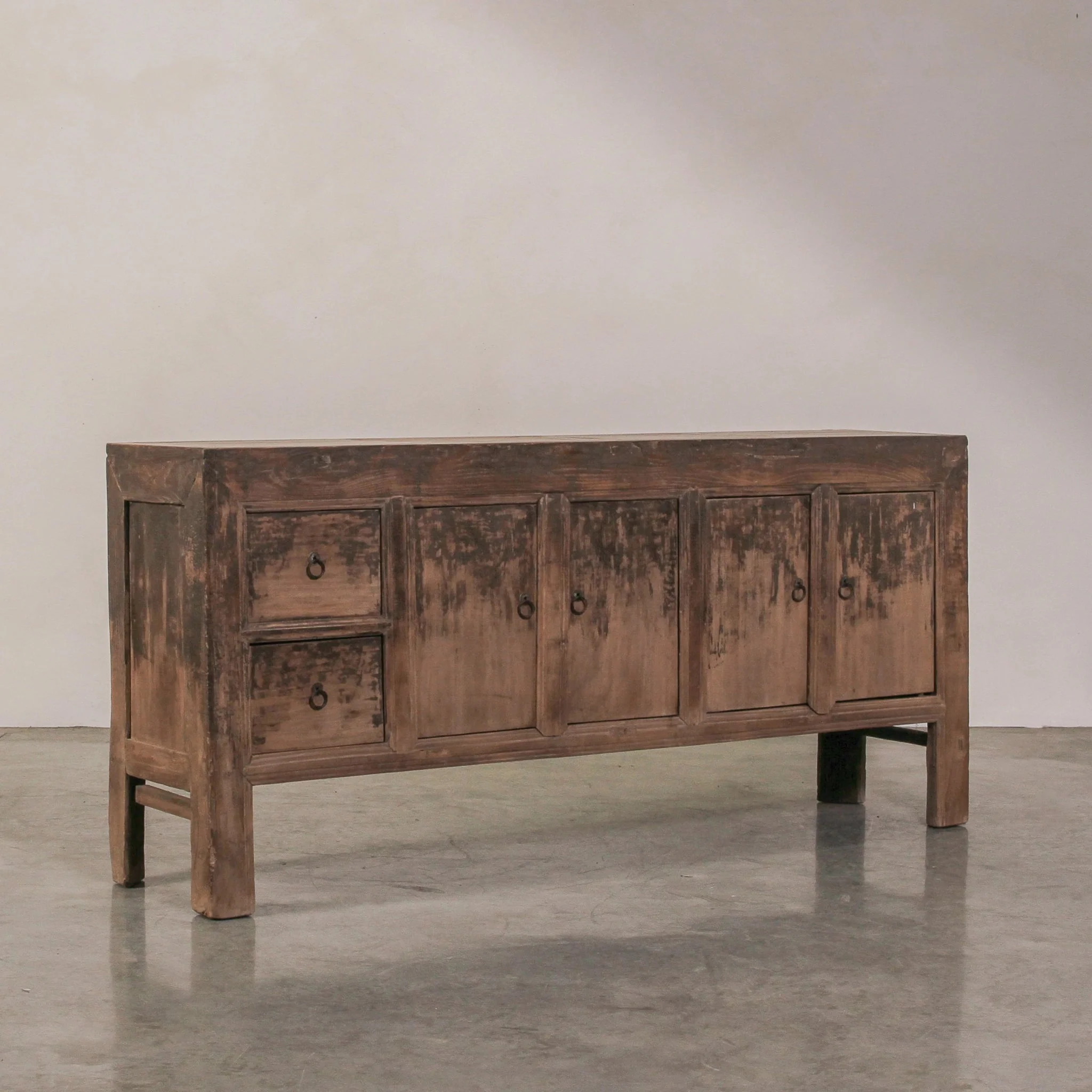 Vintage Chinese Elm Sideboard - Image 4