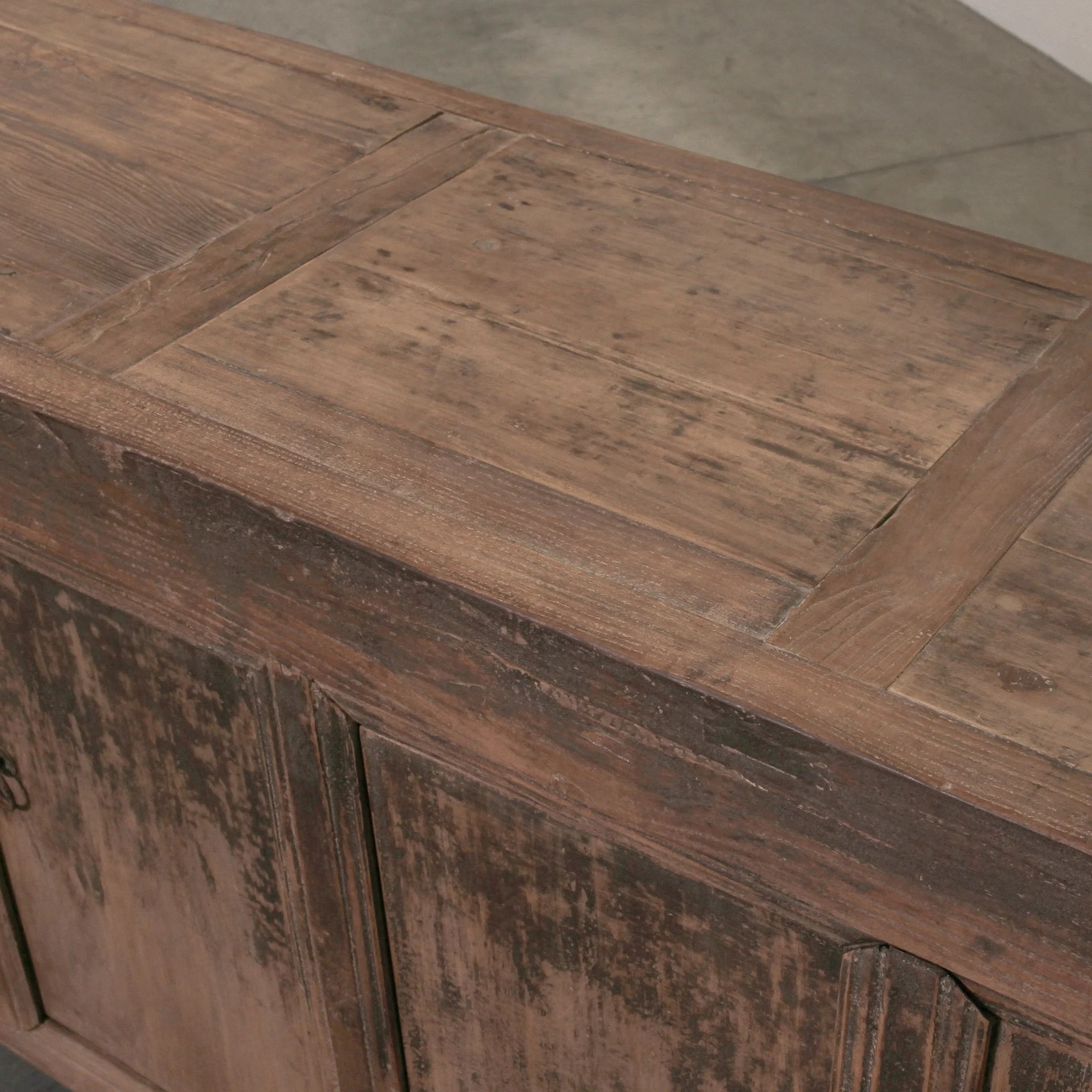 Vintage Chinese Elm Sideboard - Image 7